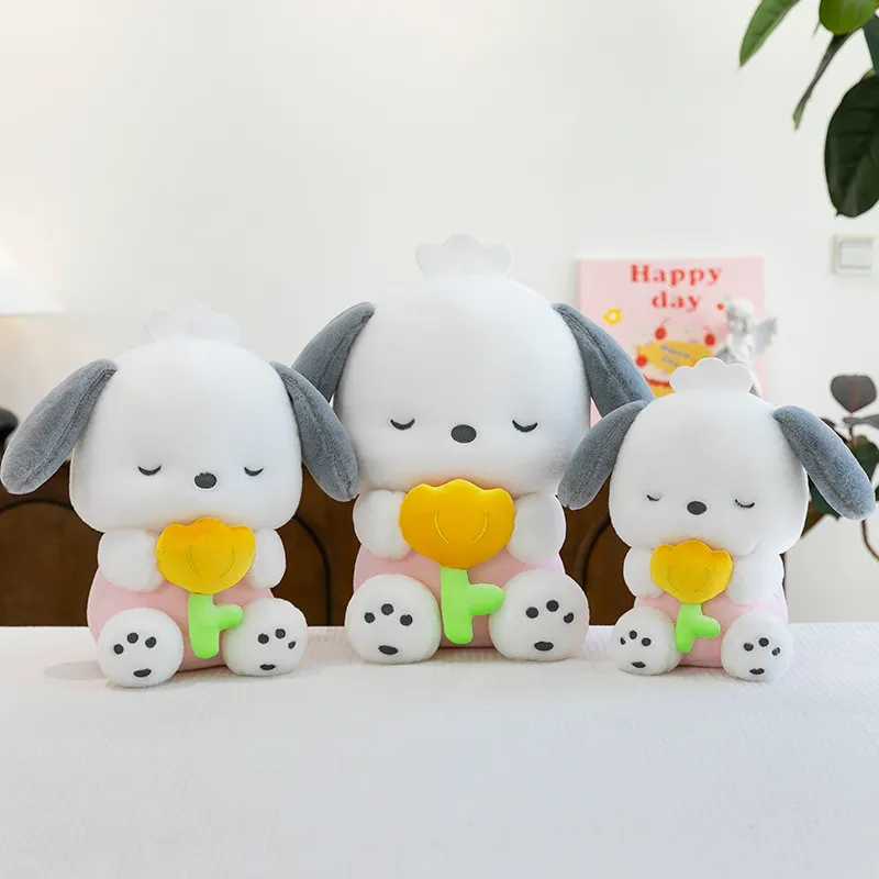 Tulip Pochacco & Cinnamoroll Plush Doll Set – Soft Stuffed Toy, Trending Claw Machine Prize & Kawaii Birthday Gift for Girls